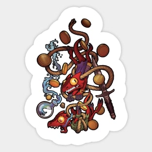 Falling Kobolds Sticker